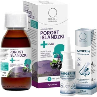 Ring Isländische Flechte + Zink-Sirup 200 ml + Ring Argerin ...