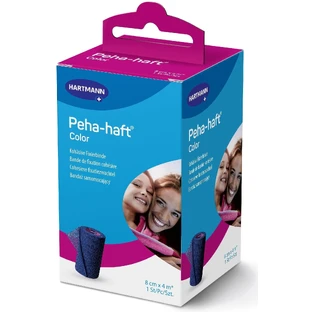 Peha-Haft elastiek kleur blauw 8 cm x 4 m 1 stuk