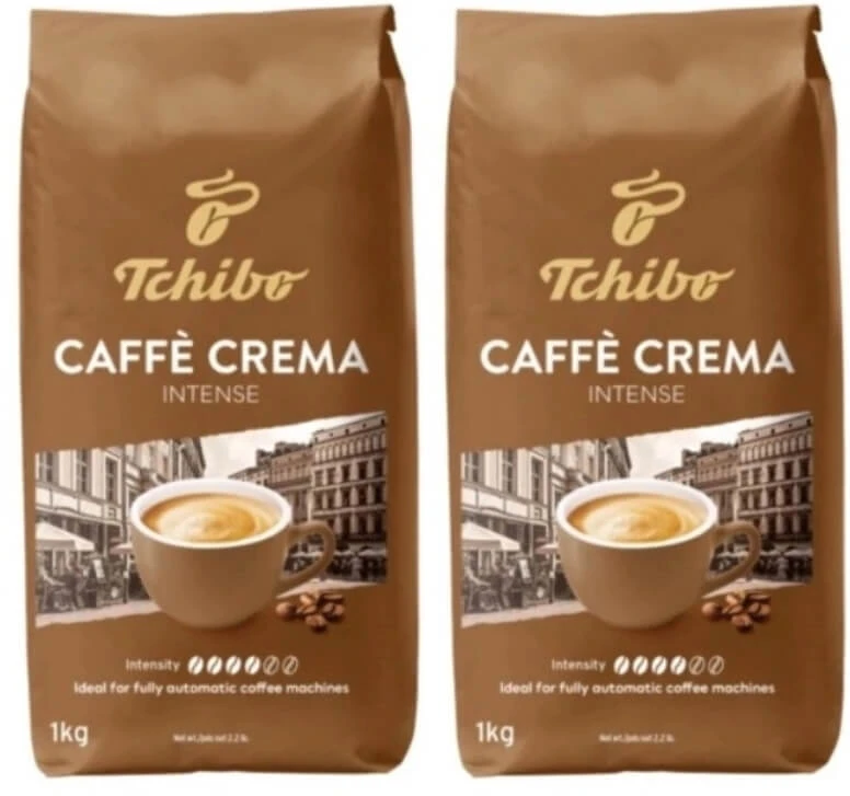 Tchibo Caffe Crema Intense Coffee Bean 1 kg Multi Pack x 2