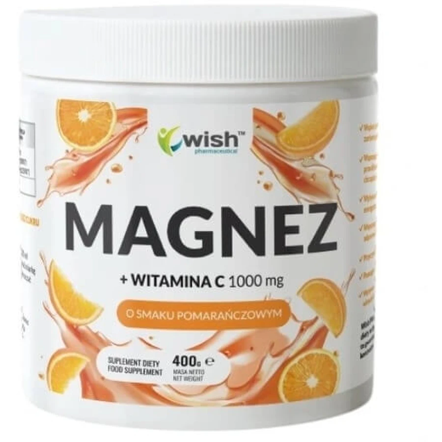 Wish Magnesio Citrato Naranja 400g