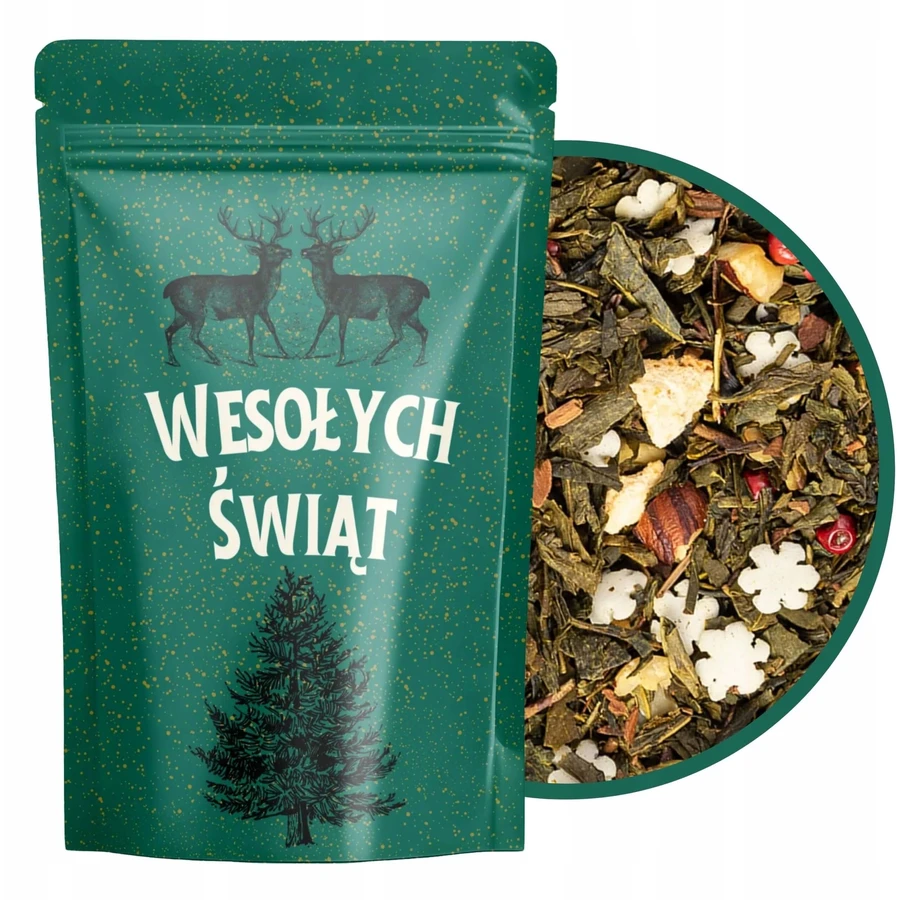 Green Touch Christmas Spark Tea Green Snowflakes ...