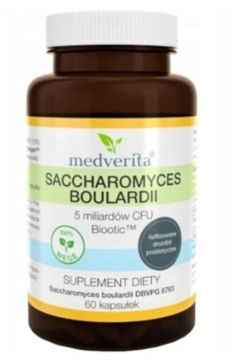 Medverita Saccharomyces Boulardii 60 capsules.