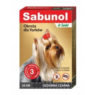 Sabunol GPI collar antipulgas 35cm negro decorativo