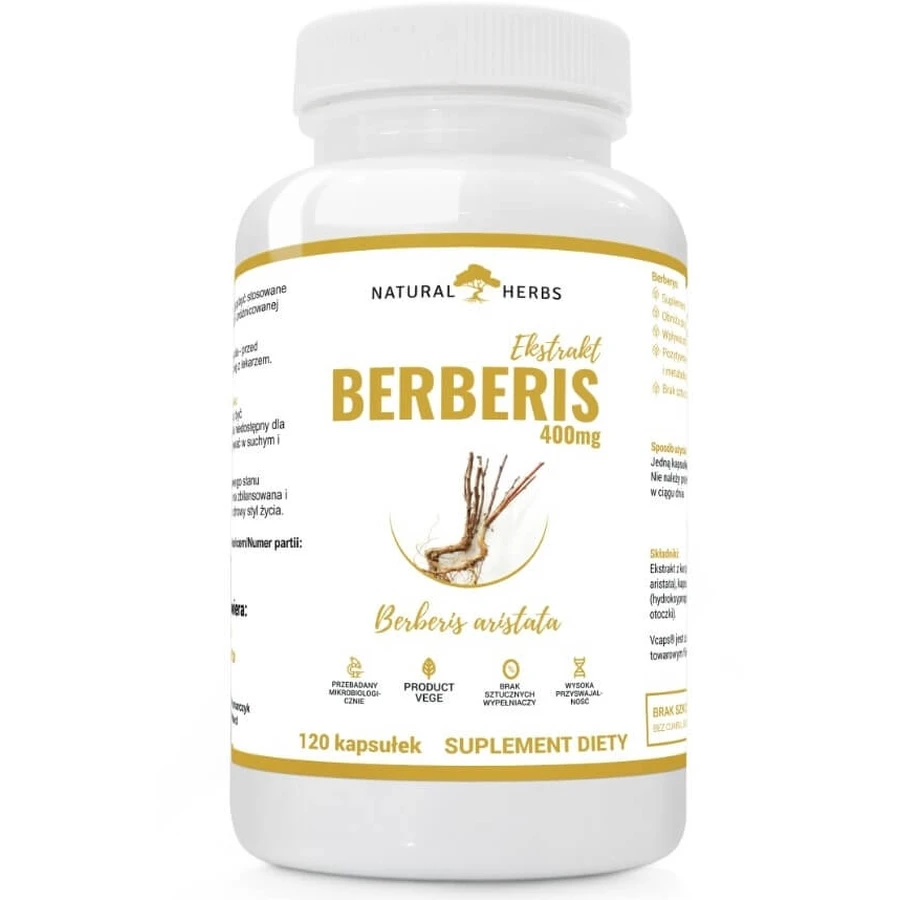 Altopharma Berberis Extract 400mg 120 gélules