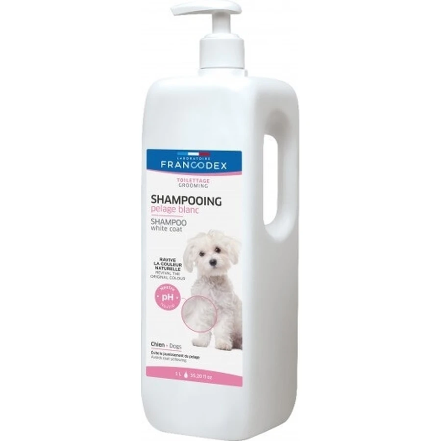 FRANCODEX Dog Shampoo for white hair without parabens 1l