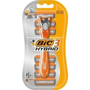 Bic Shaver BIC 3 HYBRID 6 cartridges + handle