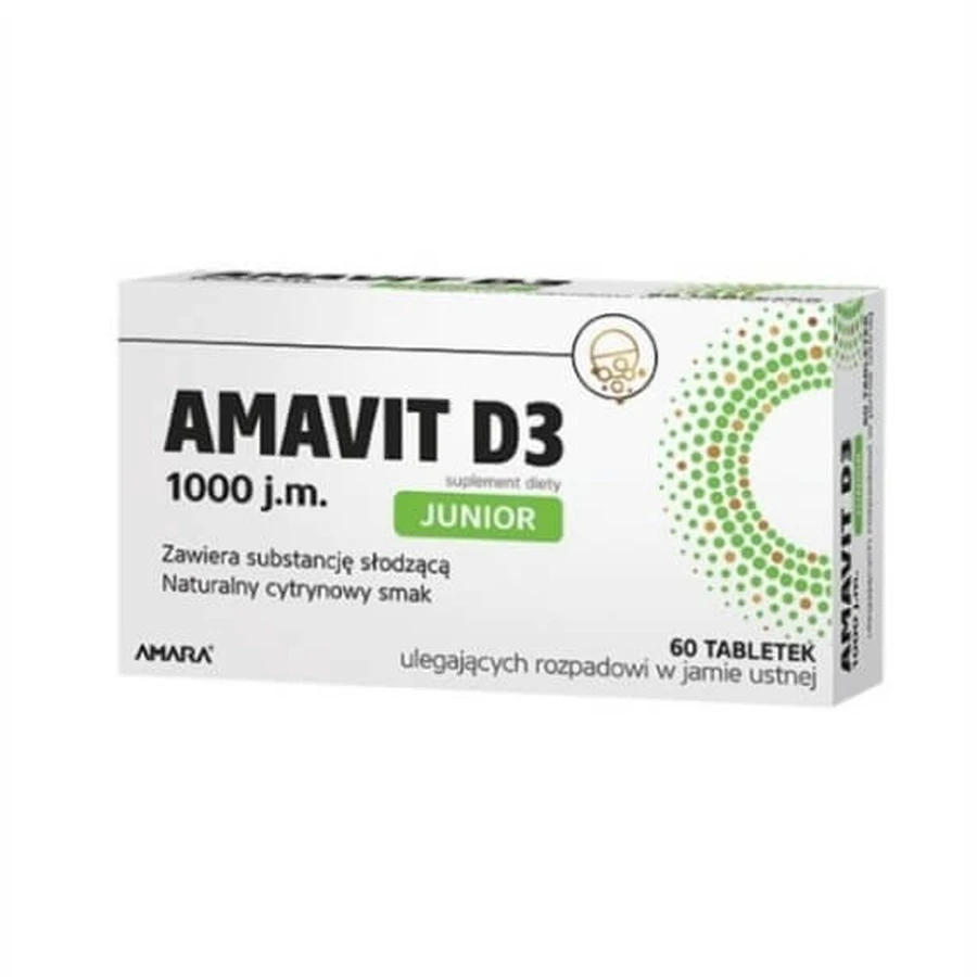 Amavit D3 JUNIOR 1000 UI. 60 comprimidos