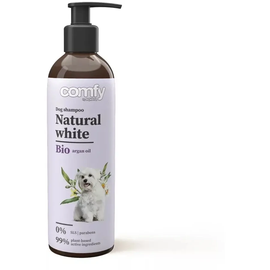 Champú Comfy Natural White para perros de color claro 250 ml.