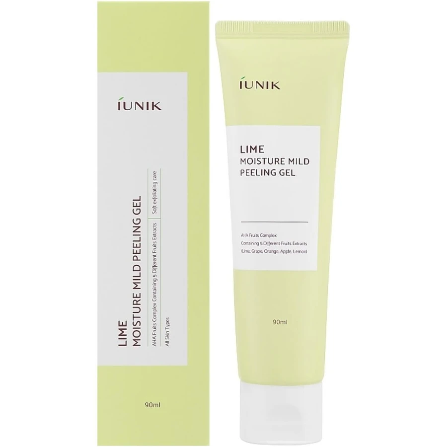 iUNIK - Gel exfoliante suave hidratante de lima, 90ml