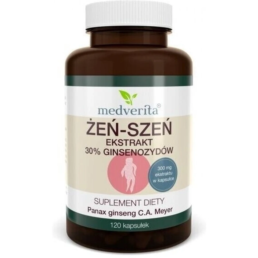 Medverita Extrait de Ginseng 30% 120 gélules