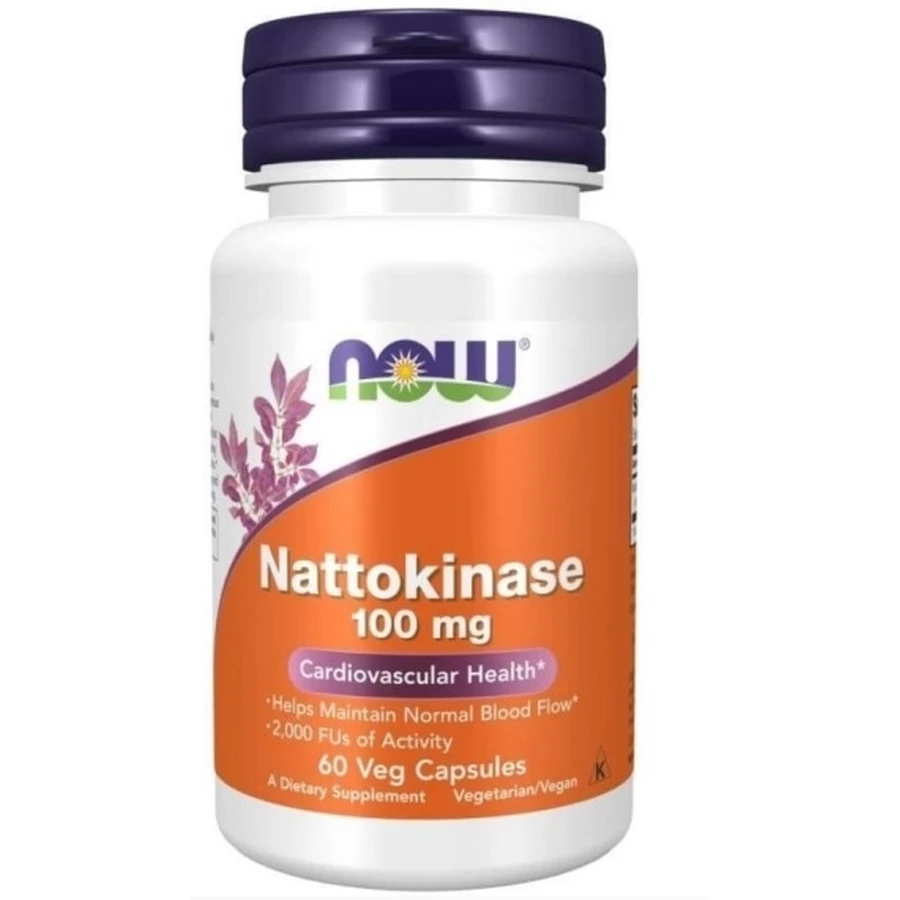 NOW FOODS Nattokinase 100 mg 60 capsules.