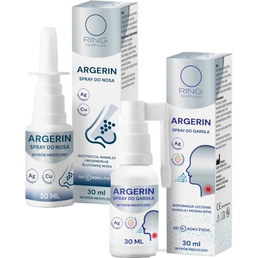 Ring Argerin spray pentru gât de la vârsta de 6 ani 30 ml + Ring ...