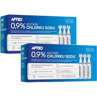 APTEO 0,9% solución de cloruro sódico 40 ampollas x 5 ml Multipack ...