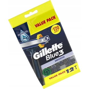 Gillette Blue 3 Afeitadoras Desechables 12 pzs. Suave