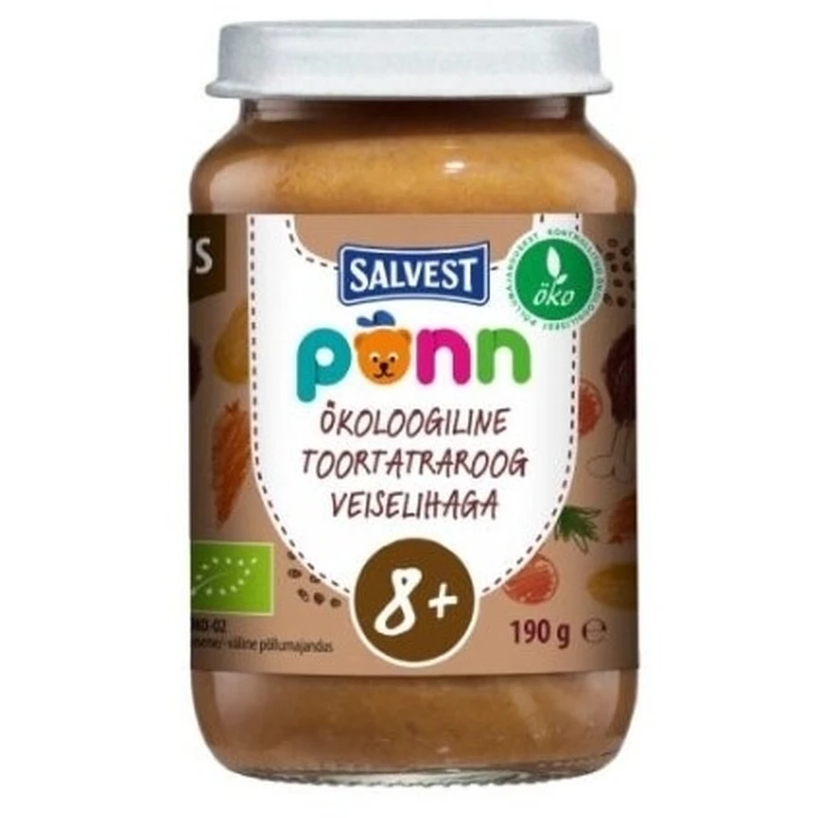 Salvest Ponn Bio Rindfleisch mit Buchweizengrütze und Gemüse ...