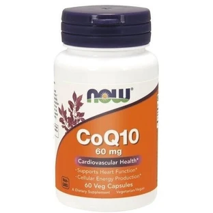 NOW FOODS Co-enzym Q10 60 mg 60 capsules.