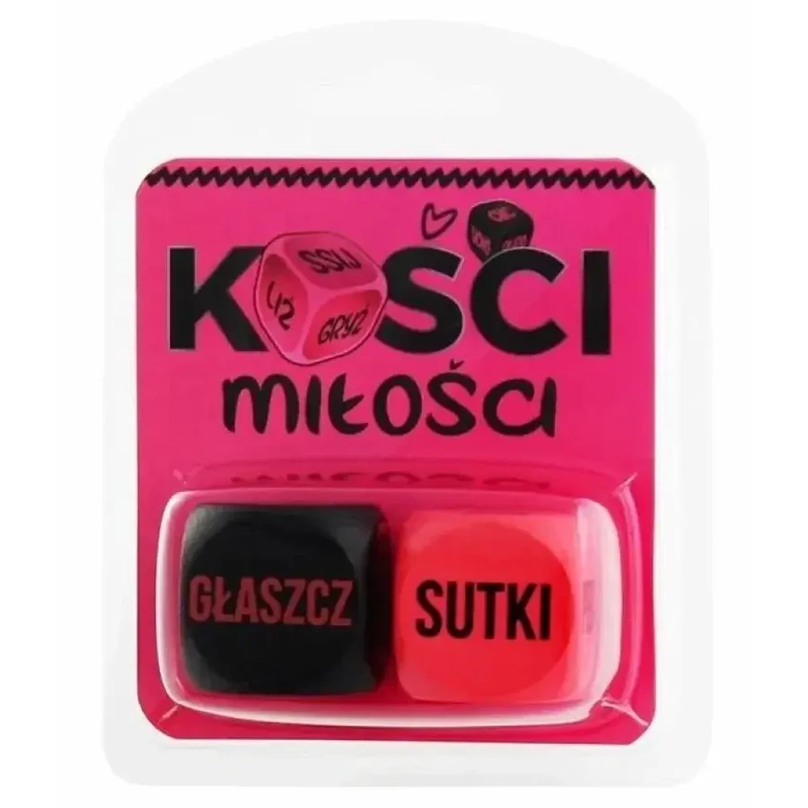 Sex Love Dice Wooden Pink and Black
