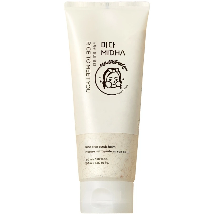 MIDHA Rijstzemelen Scrubschuim - Koreaans gladmakend schuim ...