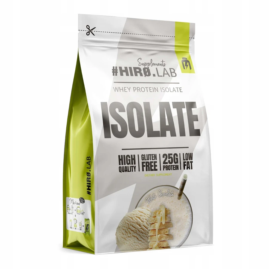HIRO.LAB Molkenprotein-Isolat Protein aromatisiert mit weißem ...