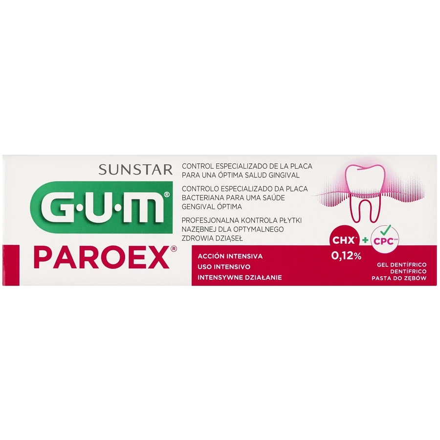 Sunstar GUM Paroex Zahnpasta 0,12% CHX 75 ml.