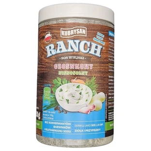 KUBRYSAN Ranch sauce campagnarde à l'ail à faible teneur en sel 220 g