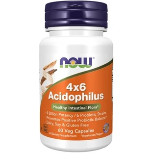 NOW FOODS Acidophilus 4x6 60 cápsulas.