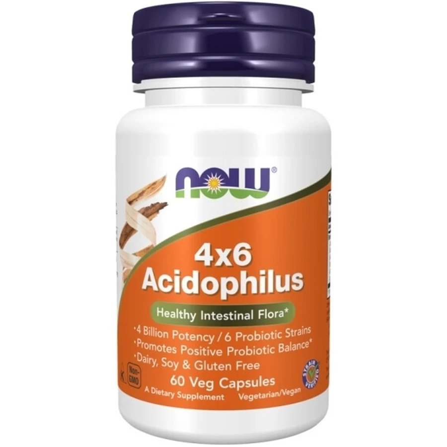 NOW FOODS Acidophilus 4x6 60 cápsulas.