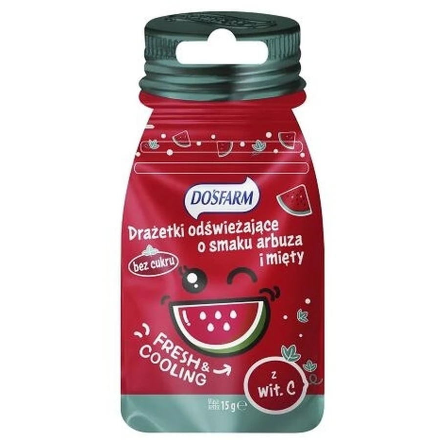 Dosfarm Watermelon and Mint Flavored Refreshing Dragees with ...