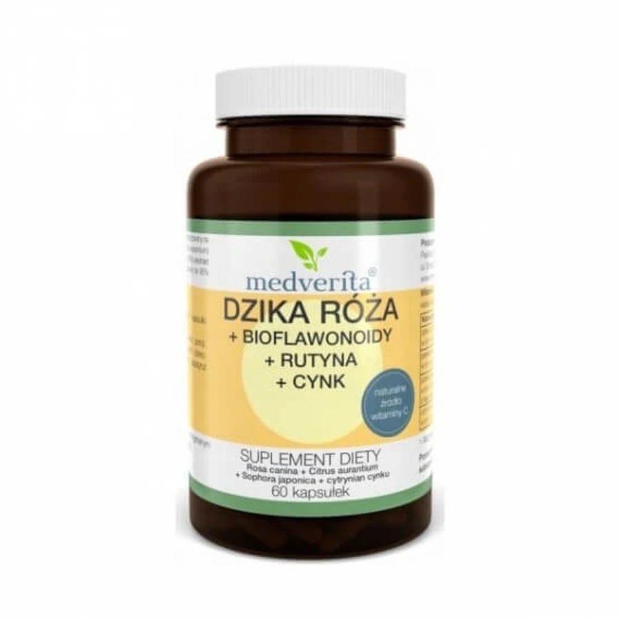 Medverita Wild Rose + bioflavonoids + rutin + zinc 60 ...