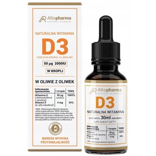 Altopharma Natuurlijke Vitamine D3 Cholecalciferol uit Lanolin ...