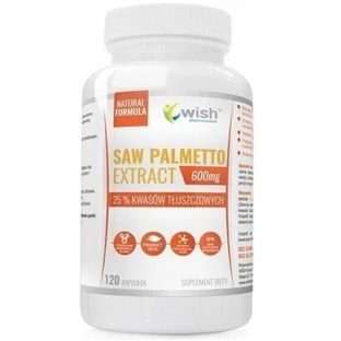 Wish Saw Palmetto Extracto 600 mg 120 cápsulas.
