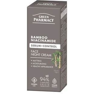 Green Pharmacy Gezichtscrème voor nacht bamboe, niacinamide 50 ...