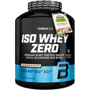 BioTech USA Iso Whey Zero Protein mit Keks-Geschmack 1816 g
