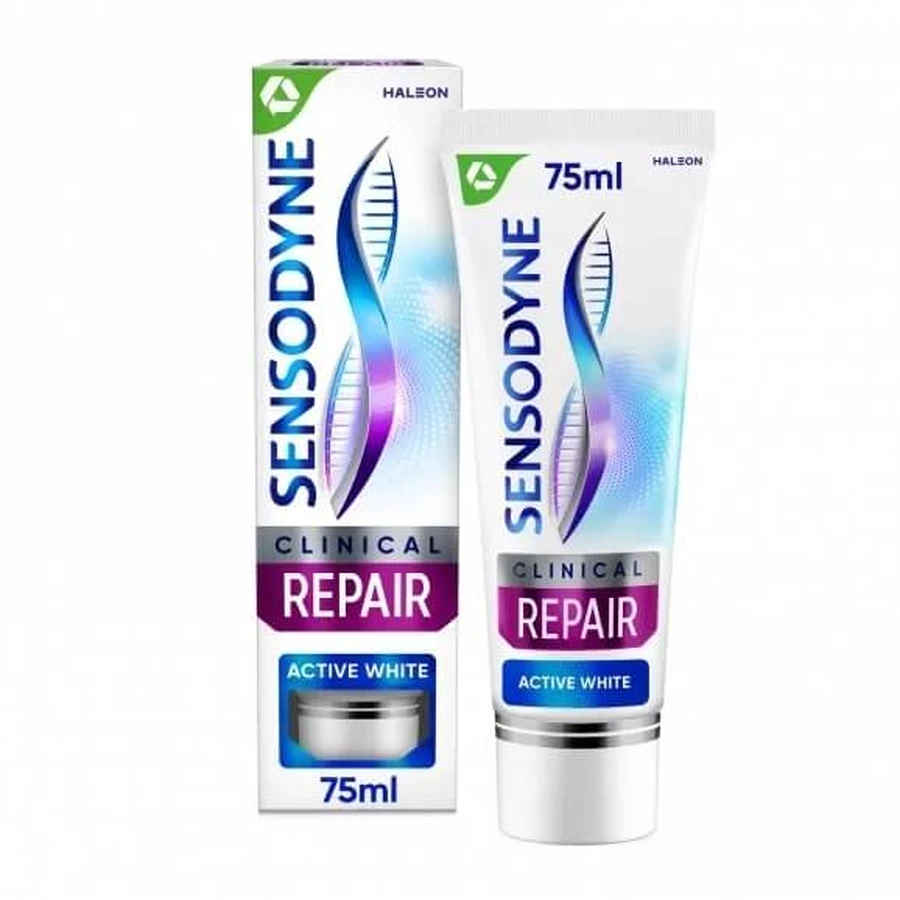Sensodyne Clinical Repair Active White Dentifrice 75 ml.