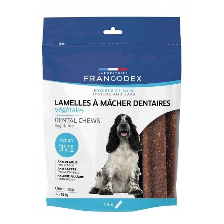 FRANCODEX Vegetable chewing strips for dogs, removing ...