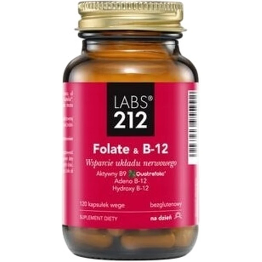 Labs212 Folaat & B-12 120 capsules.