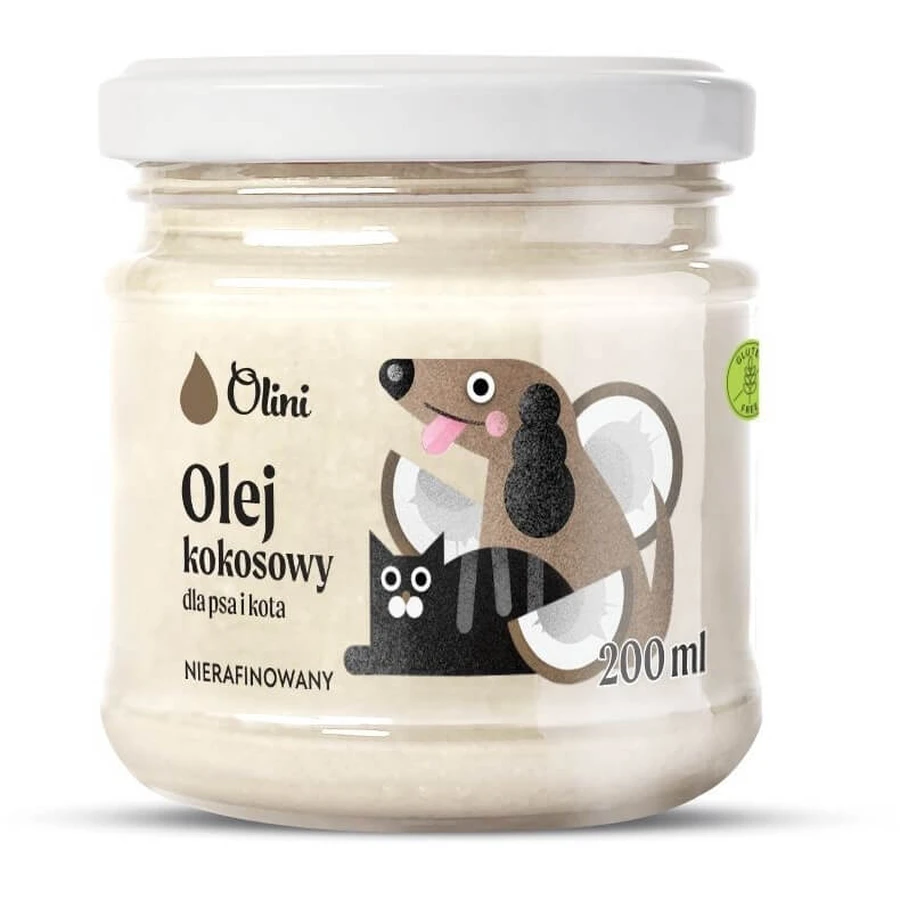 OLINI Huile de coco pour chien et chat 200 ml