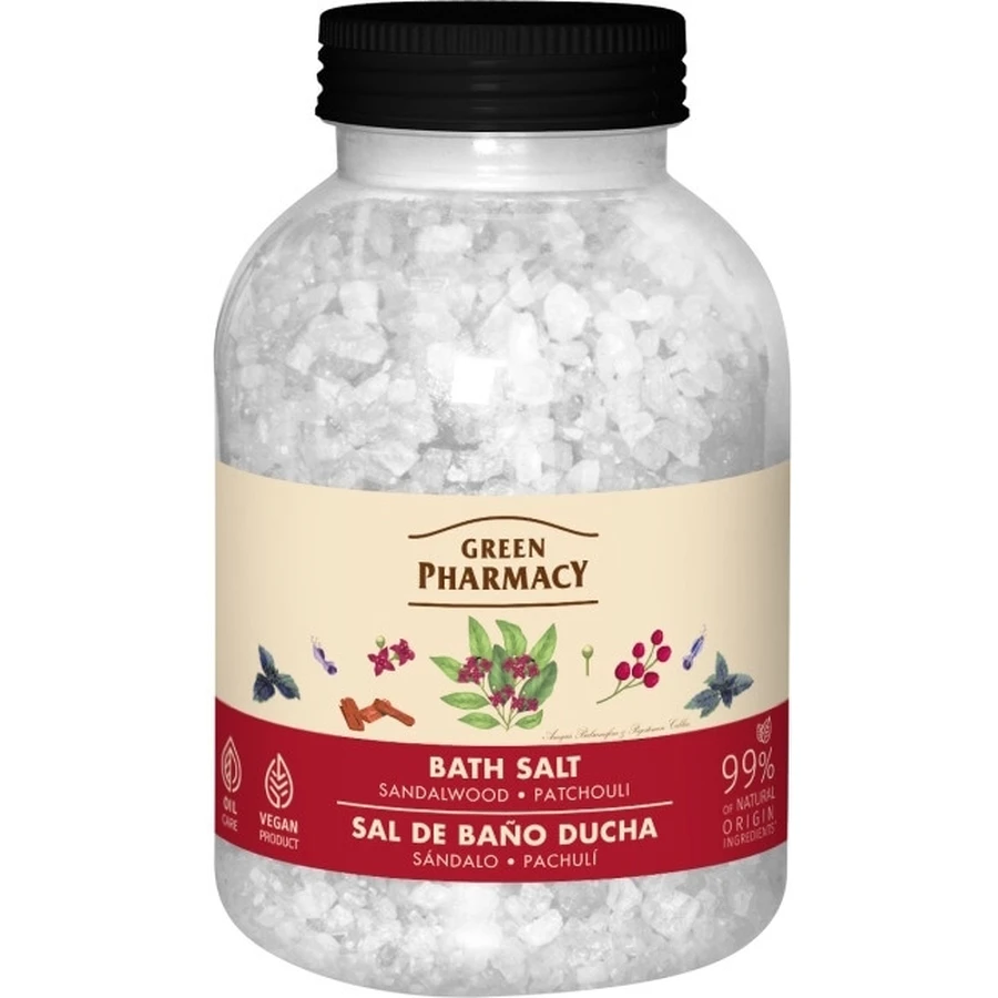 Pharmacie Verte Sel de Bain Bois de Santal et Patchouli 1 ...