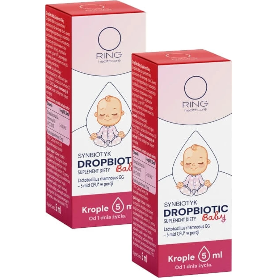 Ring Dropbiotic Baby drops 5 ml Multi-pack × 2