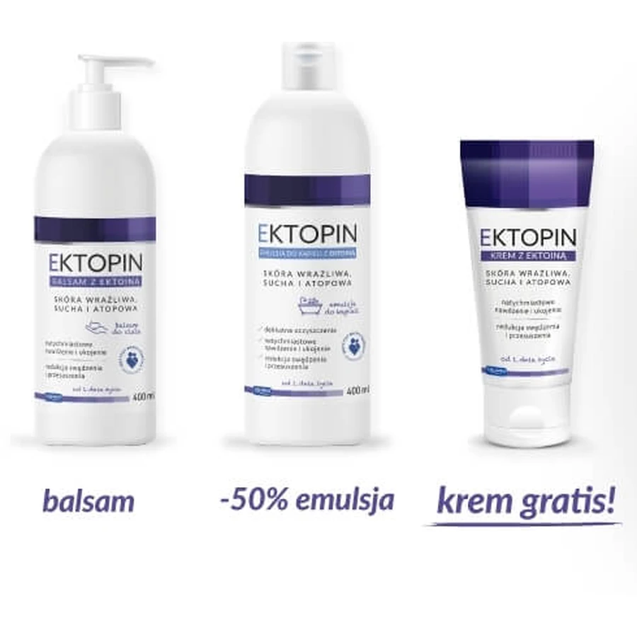 Ectoïne Lotion Corporelle avec Ectoïne 400 ml + Ectoïne Emulsion ...