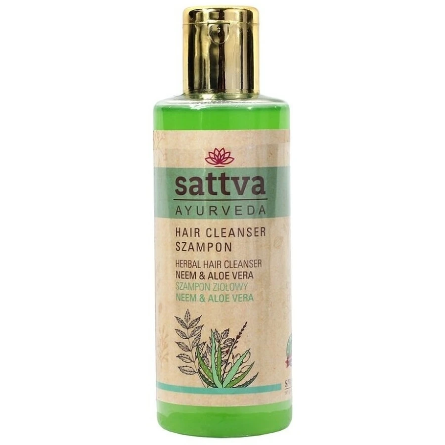 Sattva Neem en aloë vera kruidenshampoo 210 ml