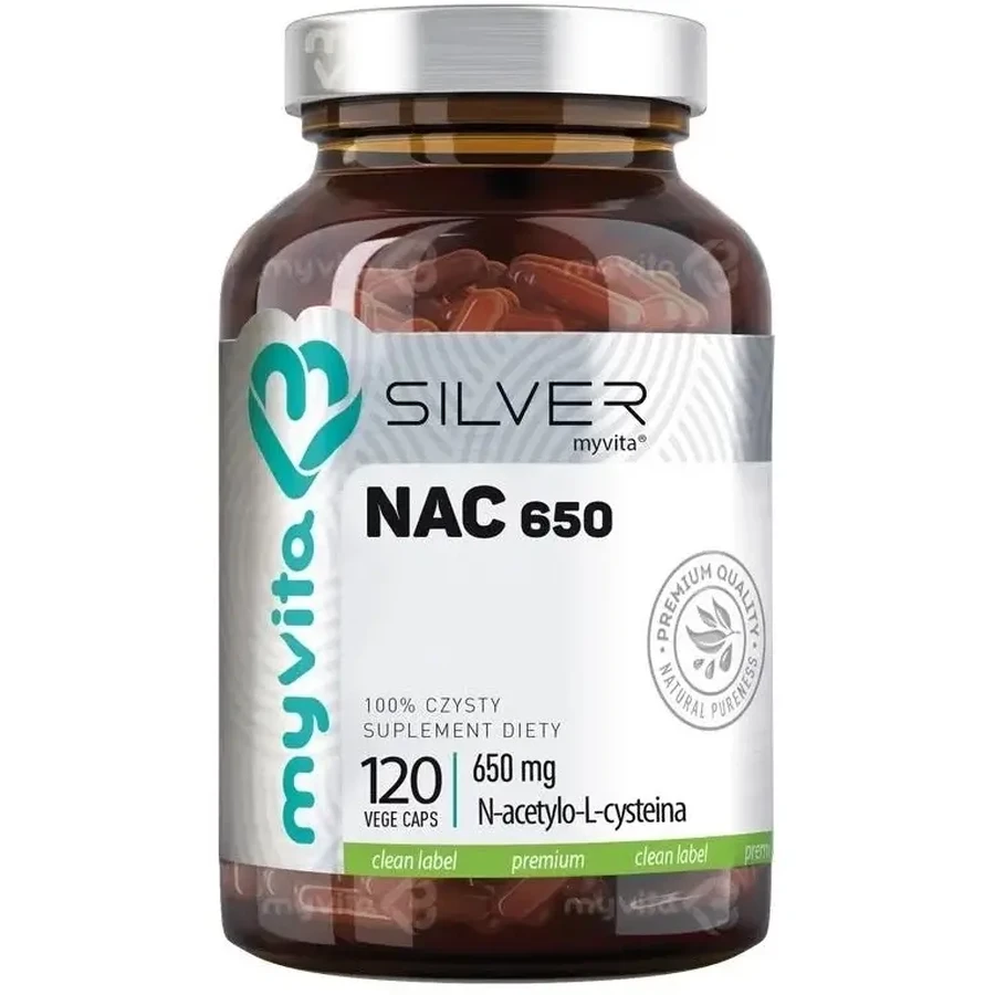 MyVita Silver NAC 650 120 gélules.