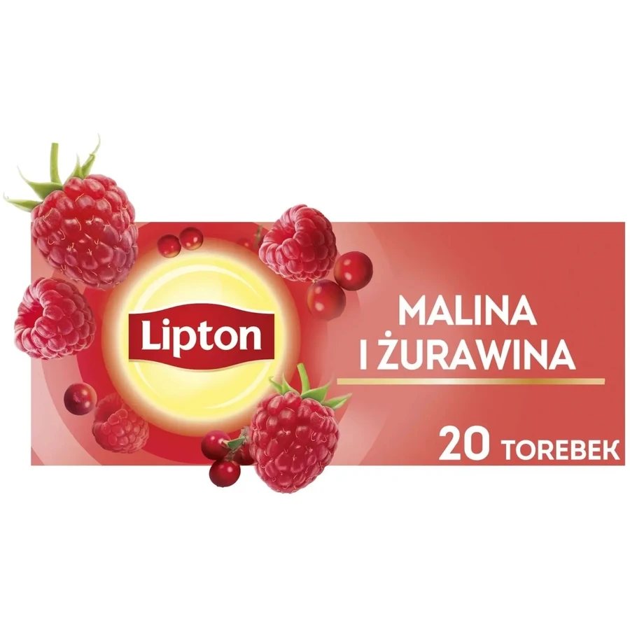 Lipton Raspberry Cranberry ceai de fructe 20 pliculețe