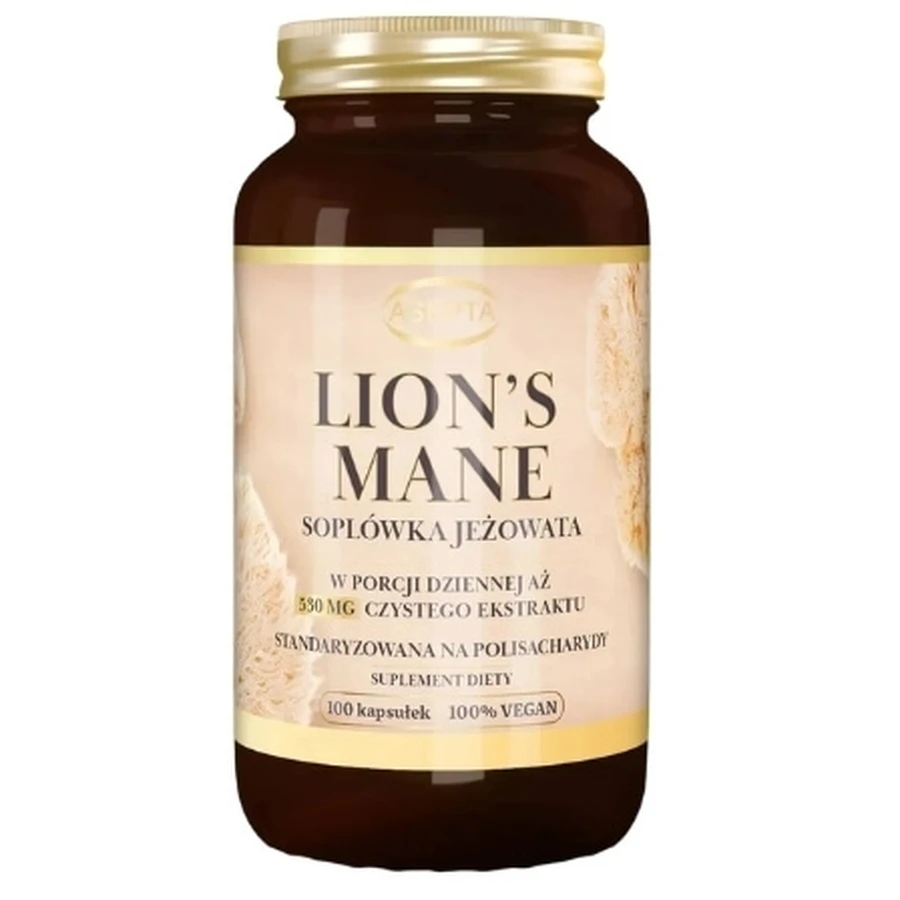 Asepta Lion's Mane Soplite 530 mg 100 capsules