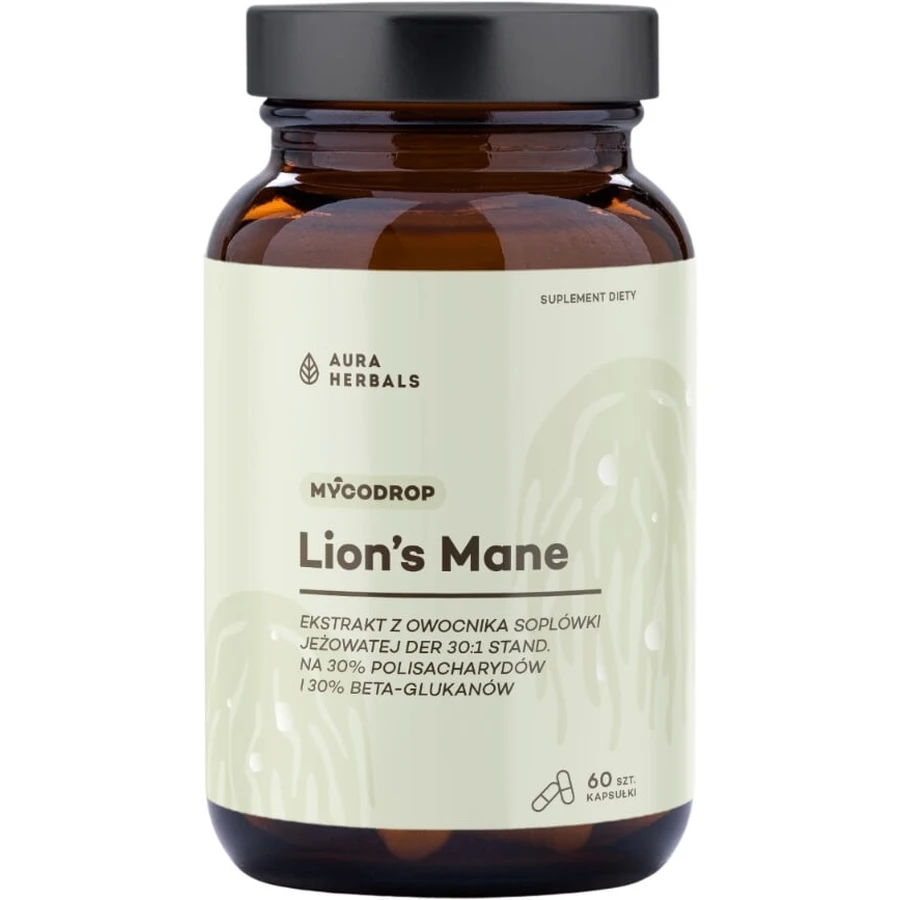 Mycodrop Lion's Mane 30:1 30% Beta-Glucan 60 capsules