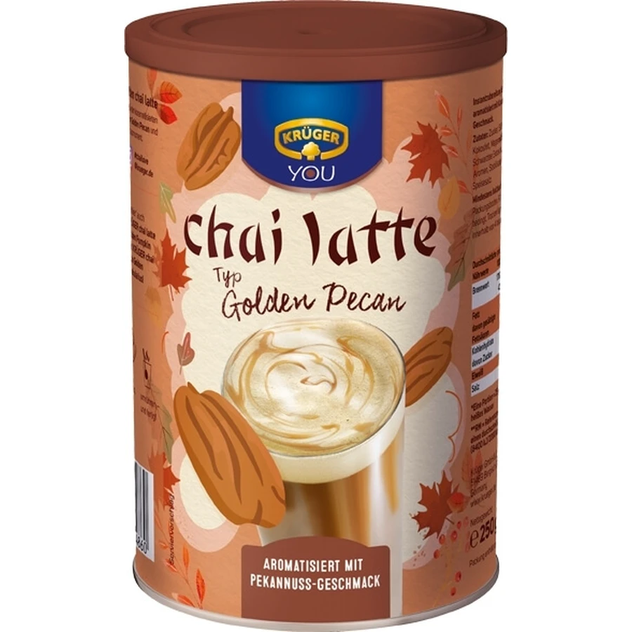 Kruger Chai Latte Golden Pecan Nuts 250 g