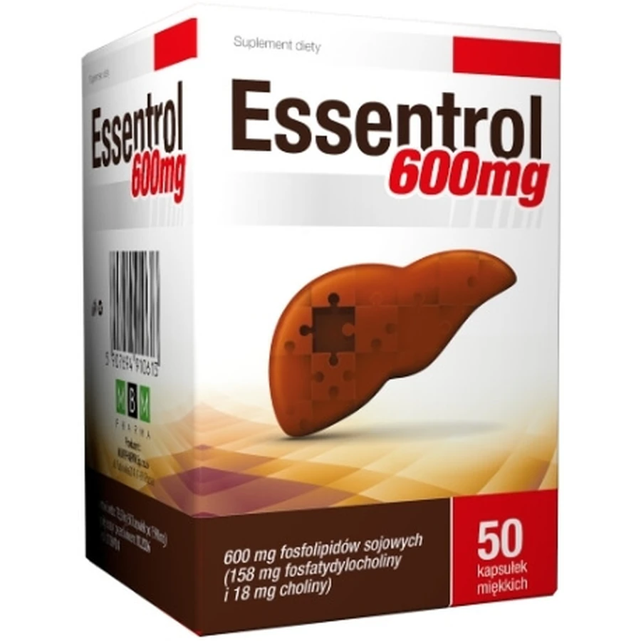 MBM Essentrol 600 mg 50 gélules.