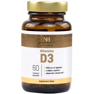 Noble Health Premium Wellness Vitamin D3 60 Kapseln.