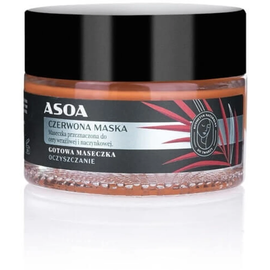 Asoa Rode Klei Gezichtsmasker 50ml