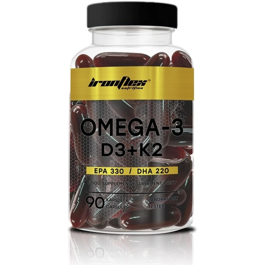 IronFlex Omega 3+D3+K2 90 Kapseln